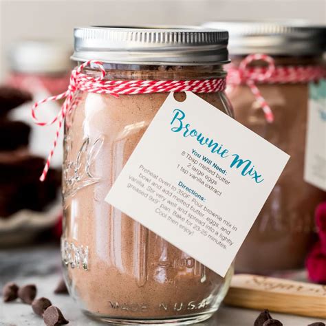 Homemade Brownie Mix With Free Printable Householdcooking