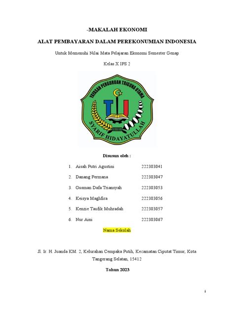 Makalah Ekonomi Kelompok 3 Pdf