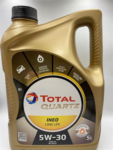 Total Quartz Ineo Long Life 5W30 5 Liter Total Motorolie Industri