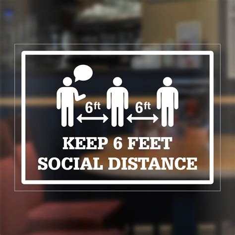 Amazon SmartSign Keep 6 Feet Social Distance Social Distancing