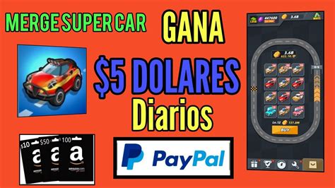 Merge Super Car App Para Ganar Dinero A Paypal Dolares