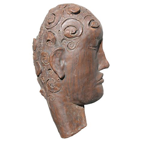 Lava Rock Face Sculpture at 1stDibs | lava rock sculpture