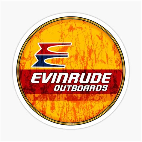 Evinrude Vintage Outboard Motors USA Sticker For Sale By BarnFindDave