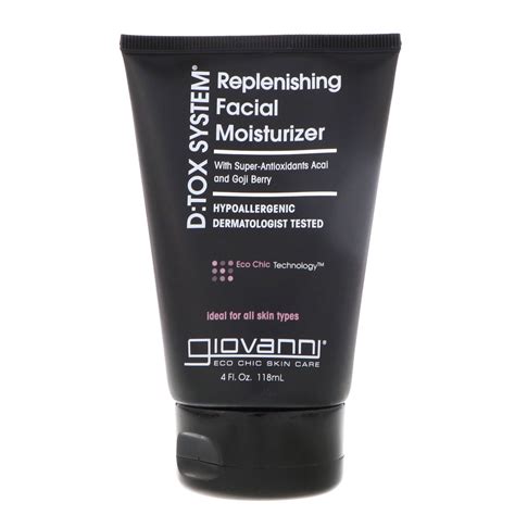 Giovanni D Tox System Replenishing Facial Moisturizer 4 Oz