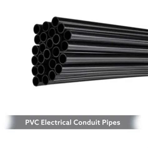 Precision Black Pvc Electrical Conduit Pipes Type Medium Mms Size