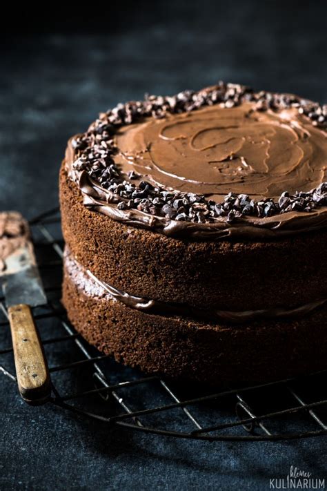 Schokoladen Naked Cake Schnelle Schokoladentorte Kleines Kulinarium