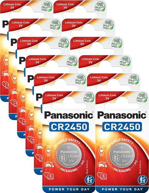 Panasonic CR2450 Lot De 12 Piles Bouton Lithium 3 V Amazon Fr High Tech