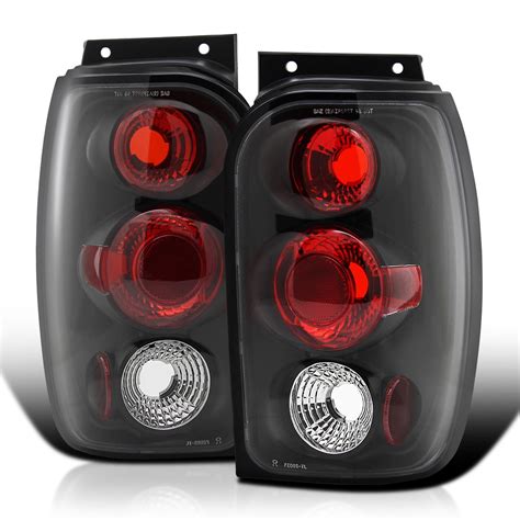 Spec D Tuning Black Housing Tail Lights Compatible With 1998 2001 Ford