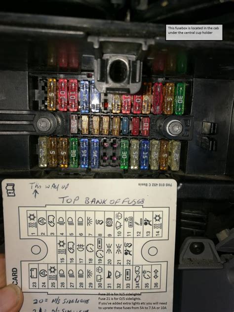 Wher To Find The Sidelight Fuses On A 2005 T5 Vw T4 Forum Vw T5 Forum