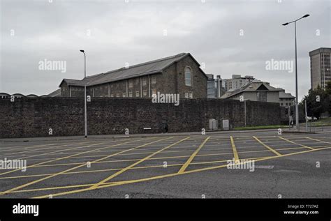 External view of Cardiff prison, Wales Stock Photo - Alamy