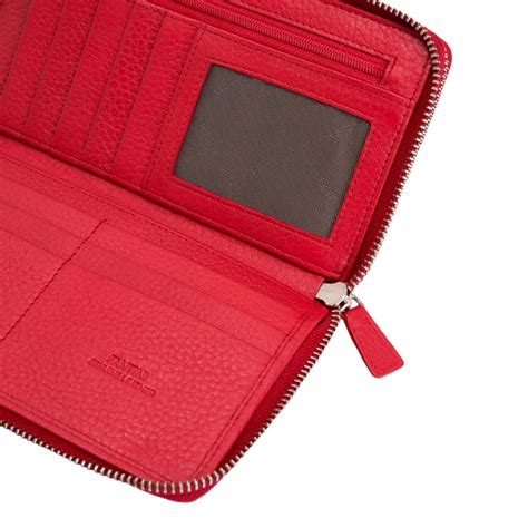 Portefeuille Femme Rouge Fantini Pelletteria