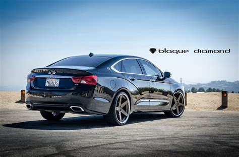 Black Chevy Impala Looking Bossy with Bronze Blaque Diamond Wheels ...