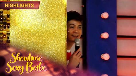 Vhong Hides Backstage Because Of His Corny Joke Showtime Sexy Babe