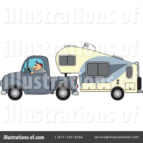 Camper Clipart #1127739 - Illustration by djart