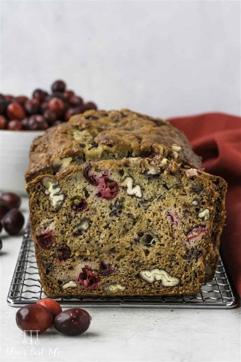 Easy Cranberry Banana Nut Bread (Holiday Recipe) - Blues Best Life