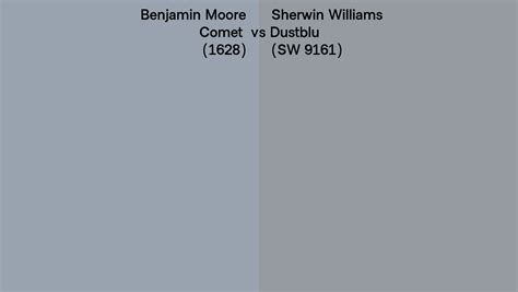 Benjamin Moore Comet 1628 Vs Sherwin Williams Dustblu Sw 9161 Side By Side Comparison