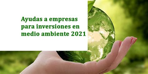 Ayudas A Empresas Para Inversiones En Medio Ambiente 2021 Integra