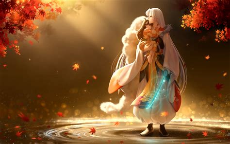 Inuyasha Hd Wallpaper Sesshōmaru And Rin By Dineandrita