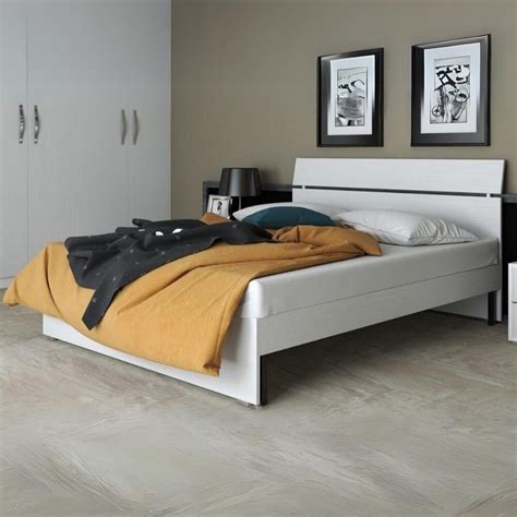 Letto Matrimoniale In Legno Colore Bianco Frassinato Prezzo