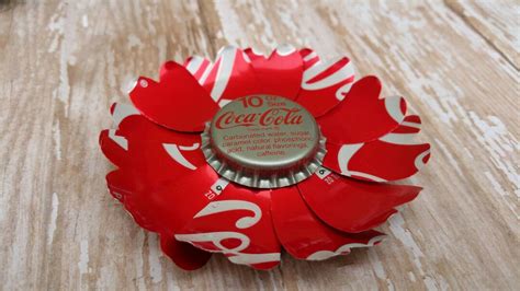 Coca Cola Flower Magnet Coke Magnet Flower Magnet Recycled Soda Can