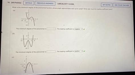 Solved 14 4 8 Points DETAILS PREVIOUS ANSWERS LARCALCET Chegg