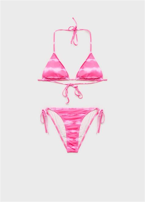 Mango Teen Tie Dye Bikini Neon Pink ModeSens