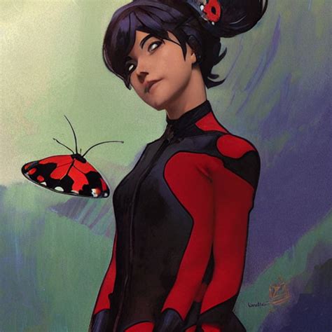 Krea Ai Portrait Of Ladybug Marinette From Miraculous La