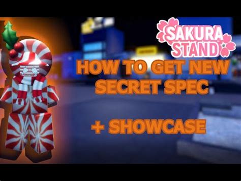 Sakura Stand How To Get New Secret Spec Showcase Youtube