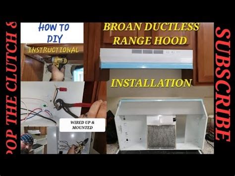 How To Install A Broan Ductless Range Hood DIY YouTube