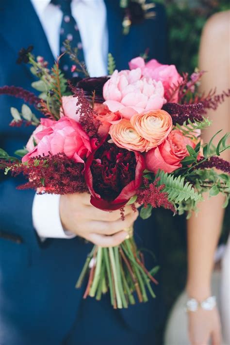 Peach And Classic Navy Blue Inspired Wedding Ideas July Wedding