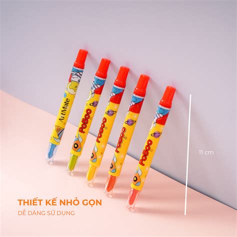 Bút sáp vặn 24 màu AM-TC303– Công ty Cổ phần đầu tư quốc tế Hải Hà