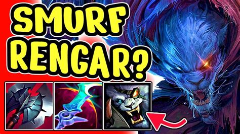 Smurfing On Rengar No Rengar On Smurf Rengar Jungle League Of