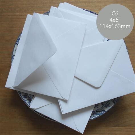 50 A6 Envelopes White 4x6 Envelopes C6 Envelopes/ wedding