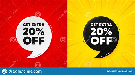 Get Extra 20 Percent Off Sale Discount Offer Sign Flash Offer Banner