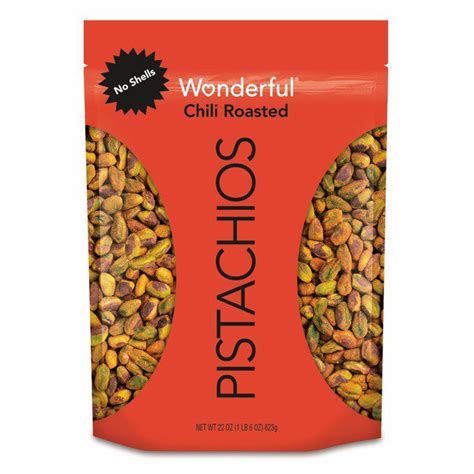 Wonderful Pistachios Chili Roasted Kernals 22 Oz Costco Food Database