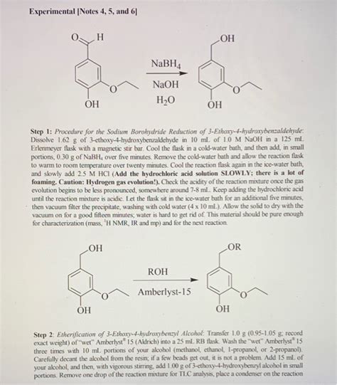 Solved Organic Chemistry Use The Procedure Provided To Chegg