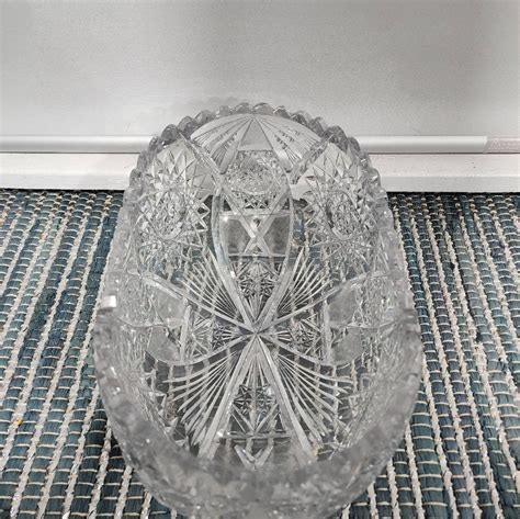 Vintage Cut Glass Fruit Bowl - Etsy