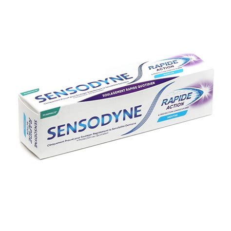 Sensodyne Rapide action dentifrice au fluor Sensibilité dentaire