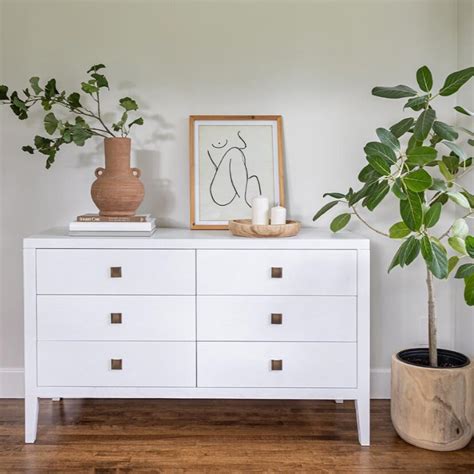 Hara 6 Drawer Dresser White New Style In Form