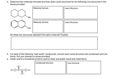 [solved] 4 Determine The Molecular Formulas And Then Draw