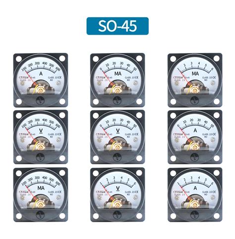 Amper Metro Circular De CC SO 45 Puntero Anal Gico Probador De