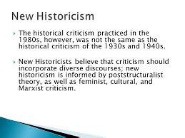 New Historicism Criticism Research Paper | My Best Writer