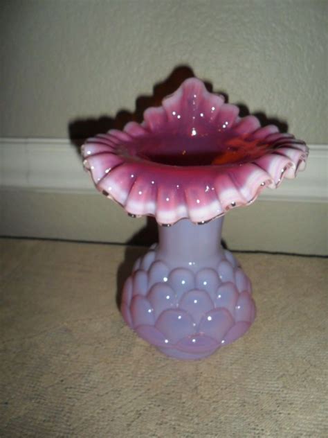 Fenton Pink Cranberry Jacqueline Opalescent 7 1 4 Inch Jack In The