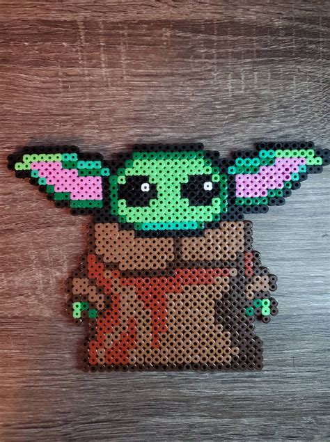 Star Wars Grogu Baby Yoda Hama Beads Etsy