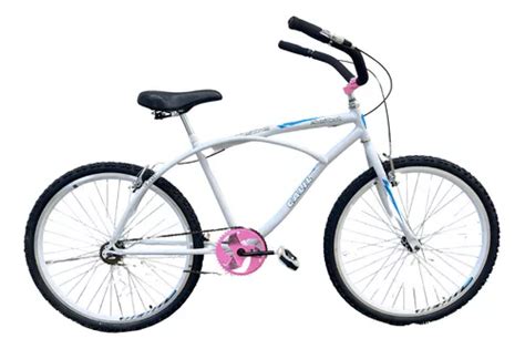 Bicicleta Aro 26 Calil Caiçara Beach Passeio Bike Praiana Cor Branco