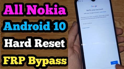 All Nokia Android 10 Hard Reset Bypass FRP Google Account Nokia