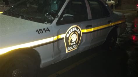 Massillon Police Cruiser Damaged in Hit & Run | Fox 8 Cleveland WJW