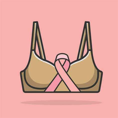 Pink Ribbon Breast Cancer Awareness Month Of October Vector Design