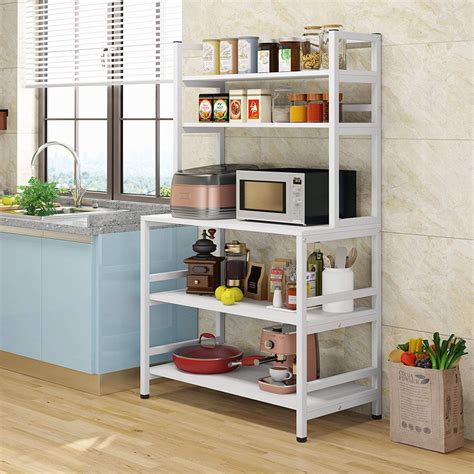 Tribesigns Kitchen Bakers Rack 5 Tier Utility Shelf Small Space