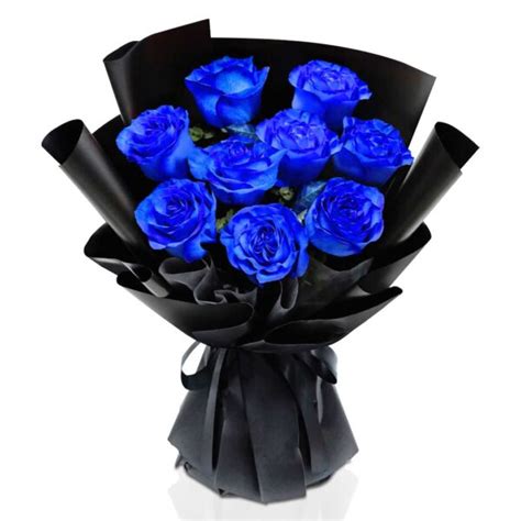 Blue Rose Bouquet Choiceflowersuae